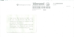 BRD Privatpost 2014 AFS Biberpost Bundesagentur Für Arbeit - Privé- & Lokale Post