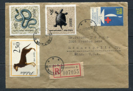 Poland 1963 Cover Warszawa  To USA Fauna - Brieven En Documenten