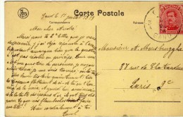 1510  Postal Belgica 1919 Gand - Covers & Documents
