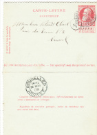 Carte-lettre N°  I. 12a Obl. - Cartes-lettres