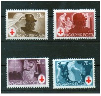 Ungheria - 1944 - Nuovo/new - Croce Rossa - Mi N. 749/52 - Unused Stamps