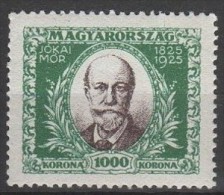 Ungheria - 1925 - Nuovo/new - Jokai - Mi N. 398 - Unused Stamps