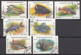 Animaux Madagaskar 1994 Oblitérés / Used / Gestempeld - Fishes