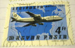 Hungary 1977 Airmail Airplane 4ft - Used - Used Stamps