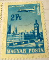 Hungary 1966 Airplanes And Cities London Airmail 2ft - Used - Used Stamps
