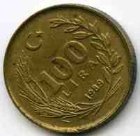 Turquie Turkey 100 Lira 1989 KM 988 - Turkije
