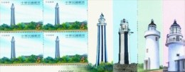 Block 4 Taiwan 2014 Lighthouse Stamps Island Solar - Neufs