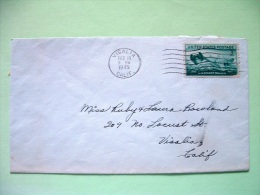 USA 1945 Cover Bakersfield To England - Air Mail Plane Scott C30 - Cartas & Documentos