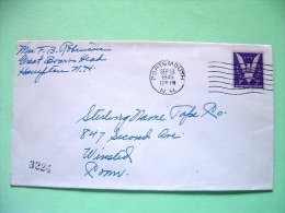 USA 1945 Cover Manchester To Winchendon - Washington - Cartas & Documentos