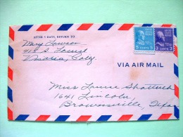 USA 1947 Cover Visalia To Brownsville - Jefferson - Monroe - Cartas & Documentos