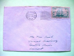 USA 1947 Cover Petersborough To Vermont - Ship Frigate Constitution - Cannons - Cartas & Documentos