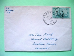 USA 1947 Cover Petersborough To Vermont - Ship Frigate Constitution - Cannons - Cartas & Documentos