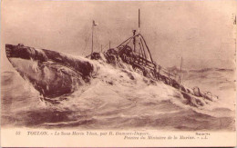 TOULON - Le Sous-Marin "Thon" Par R. Dumont-Duparc, Peintre Du Ministère De La Marine - Sous-marins