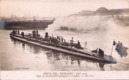 Perte Du "Pluviose" (Juin 1910) - Type De Submersible Naviguant En Surface - Sous-marins