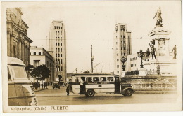 Valparaiso Puerto Autobus Real Photo - Chili