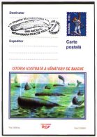 Whale 3 Postal Stationaries. Cluj 2003. - Ballenas