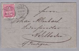 Heimat BE WORB 1880-10-18 Brief Nach Adelboden Mit 10 Rp. Sitzende Helvetia - Briefe U. Dokumente