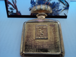 BROCHE  FORME FLACON  " METAL DORE,INSCRIPTIONS : PARFUM"  PS"  PARIS  "  VOIR !!! & LIRE !! - Mignon Di Profumo Donna (senza Box)