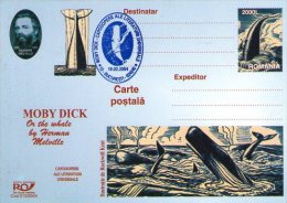 Whales - Moby Dick 9 Postal Stationaries (blue Ink). Bucuresti 2004. - Whales