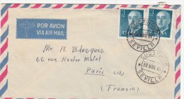 Espagne - Lettre Par Avion - Cachet De Départ Sevilla Suc. Triana - 1964 - Frankeermachines (EMA)