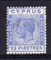 Cyprus - 1925 - 2½ Piastres Definitive - Used - Cyprus (...-1960)