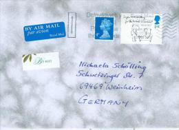 Grossbritannien AFS 1999 BM 1 ST Human Condition Luftpostbrief - Cartas & Documentos