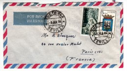 Espagne - Lettre Par Avion - Cachet De Départ Sevilla Suc. Triana - 1964 - Frankeermachines (EMA)