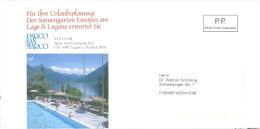 Italien Ponte Capriasca P.P. VIP Club Parco San Marco Lugano Luganer See Brief Nach Deutschland - Settore Alberghiero & Ristorazione