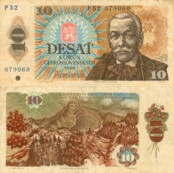 Banknote 10 Kronen Tschechoslowakei ČSSR Czechoslovakia Československo Korun KCS Note Geldschein Papiergeld Ze - Cecoslovacchia