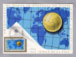 MOTIV FUSSBALL 1954-06-16 Lausanne 2 Match D'Ouverture - Maximum Karte - 1954 – Switzerland