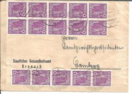 WRW072 Brief, / Währungsreform 22.6.48, 2,40 RM, Einwandfreie Massenfrankatur Von Kronach - Covers & Documents