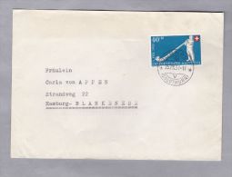 Schweiz Pro Patria 1951-08-25 Brief Nach Hamburg EF Zu#PP55  Mi#539 - Cartas & Documentos