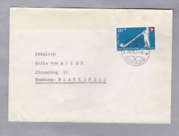 Schweiz Pro Patria 1951-08-25 Brief Nach Hamburg EF Zu#PP55  Mi#539 - Brieven En Documenten