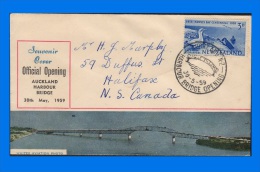 NZ 1959-0001, Opening Auckland Habour Bridge Souvenir Cover - Lettres & Documents