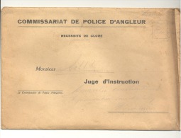 Lettre à Entête - Commisariat De Police D´ANGLEUR  Pour Le Juge D'Instruction 1948 (sf88) - 1900 – 1949