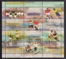 Norway MNH Scott #1345a Souvenir Sheet Of 6 Different Plus 6 Labels Great Moments In Norwegian Soccer - Neufs