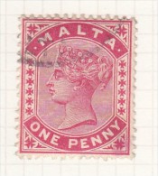 QUEEN VICTORIA - 1860 - Malta (...-1964)