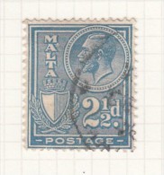 KING GEORGE V - Inscr POSTAGE - Malte (...-1964)