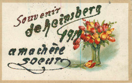 Allemagne - Germany - Rhénanie Du Nord Westphalie - Souvenir De Heinsberg 1919 - Fleurs - Paillettes - état - Heinsberg