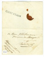 HANDGESCHREVEN BRIEF Uit 1858 Van De BURGEMEESTER Te DE LAGE ZWALUWE Aan De Fungerend BURGEMEESTER Te MOERDIJK (8360) - Storia Postale