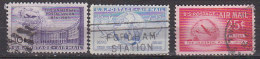 J0384 - ETATS UNIS USA AERIENNE Yv N°41/43 - 2a. 1941-1960 Usados