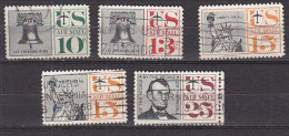 J0394 - ETATS UNIS USA AERIENNE Yv N°56/60 - 2a. 1941-1960 Oblitérés