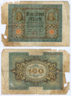 Banknote 100 Mark 1920 Note Geldschein Reichsbanknote Deutsches Reich GERMANY Deutschland Geldschein Germany Money - 100 Mark