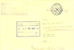 CSSR Bratislava Liptovski Mikulas TGST 1980 Sportmedizin Brief In Die DDR - Cartas & Documentos