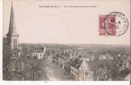 COURTALAIN (E ET L)  VUE GENERALE PRISE DU CLOCHER  1925 - Courtalain