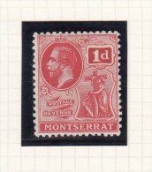 KING GEORGE V - 1916 - Montserrat