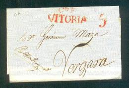 1830.- VITORIA A VERGARA - ...-1850 Préphilatélie