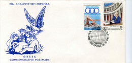 Greece- Greek Commemorative Cover W/ "14th Congress ISUCRS" [Irakleion Crete 25.10.1992] Postmark - Sellados Mecánicos ( Publicitario)