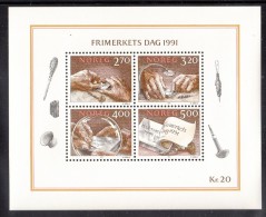 Norway MNH Scott #998 Sheet Of 4 Different Stamp Engraving - National Stamp Day - Neufs