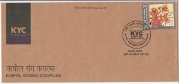 KYC Social Organization, India Special Cover 2010, Kapol Young Couples, - Covers & Documents